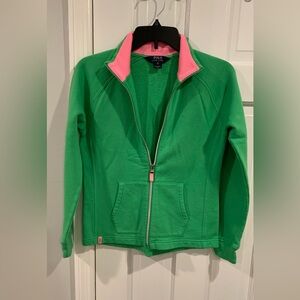Polo by Ralph Lauren Green Jacket with Pink Accents Kids size XL(16)